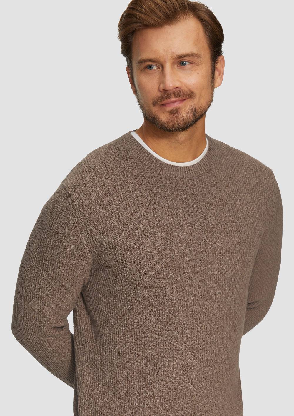 S.Oliver Strickpullover mit Musterstruktur Tiefpreis