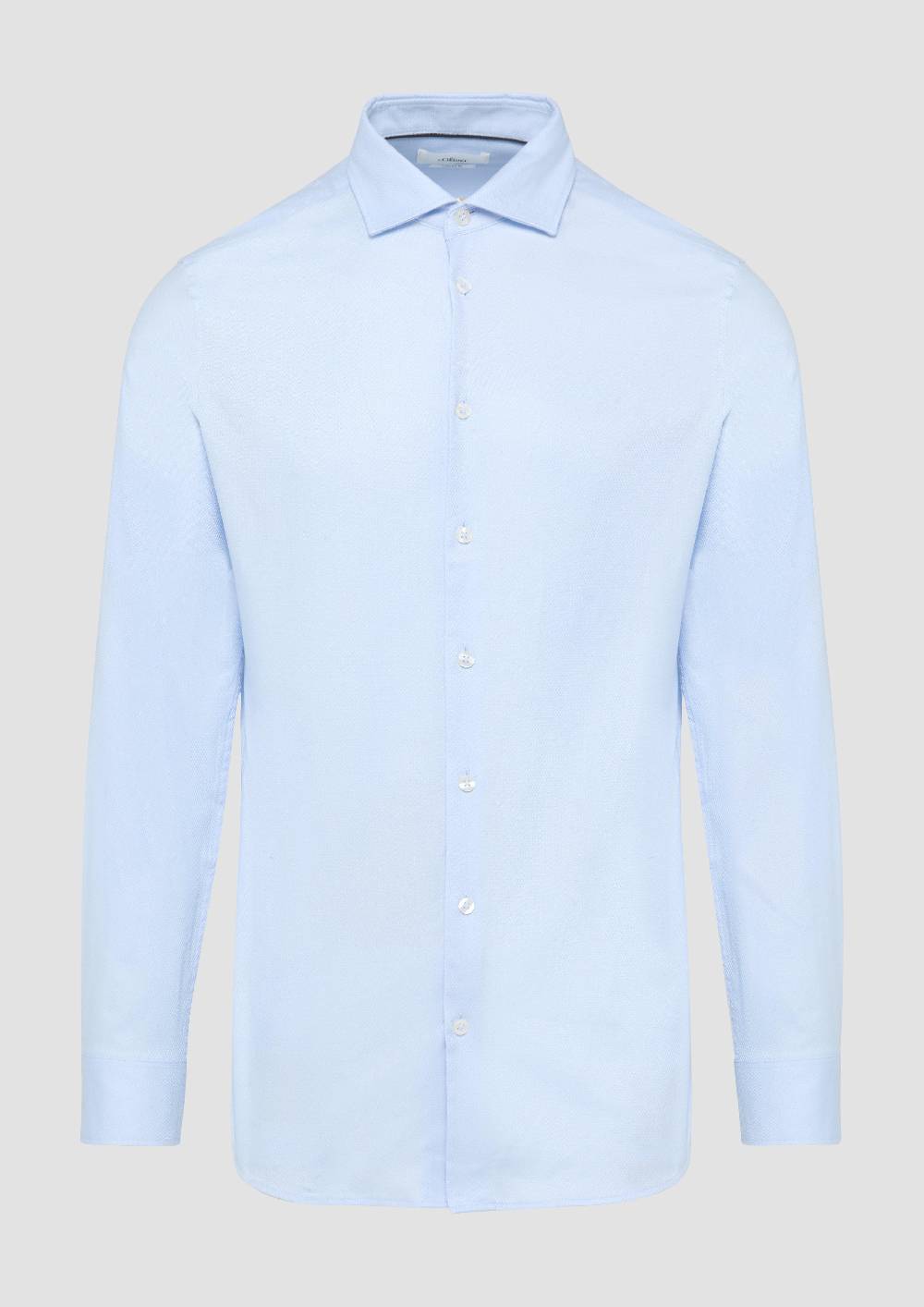 S.Oliver Tailored Fit: Fein strukturiertes Hemd aus Comfort Stretch Super Sparpreis