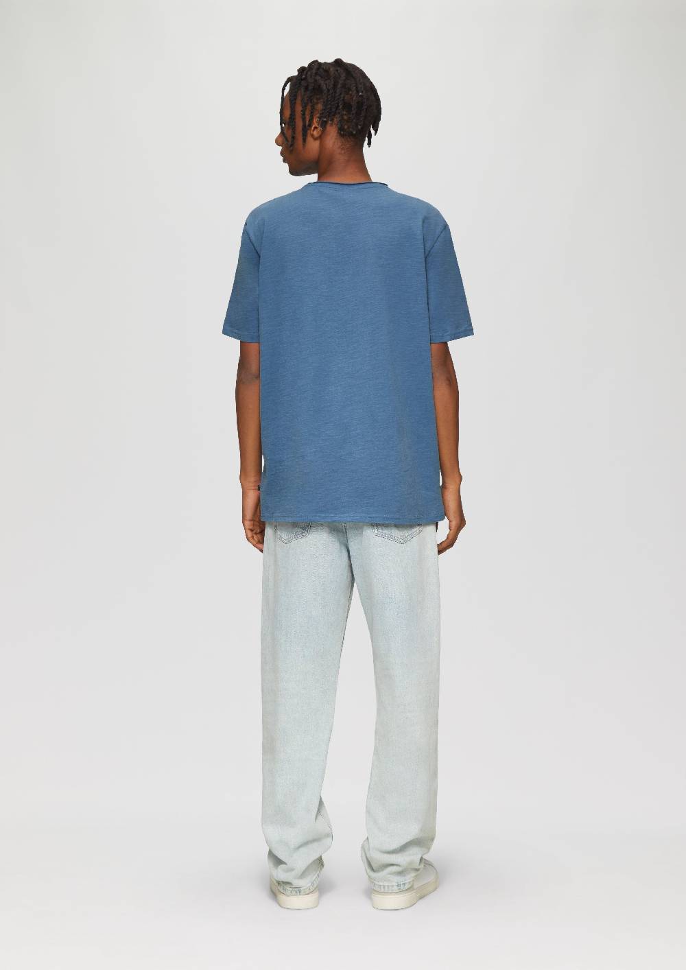 S.Oliver Baumwollshirt mit Rollkante und Flammgarnstruktur Letzter Tag