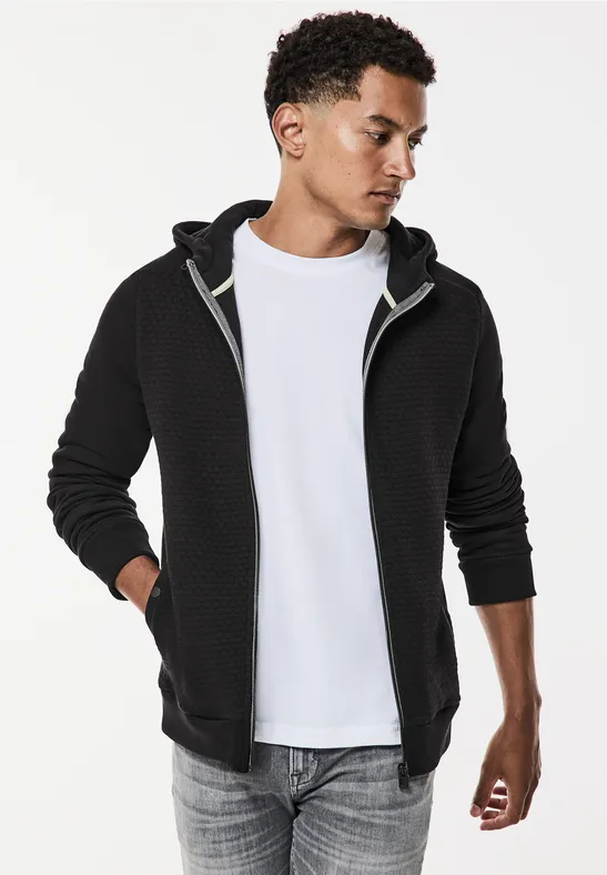 Street One Sweatjacke mit Materialmix Muttertagsangebot