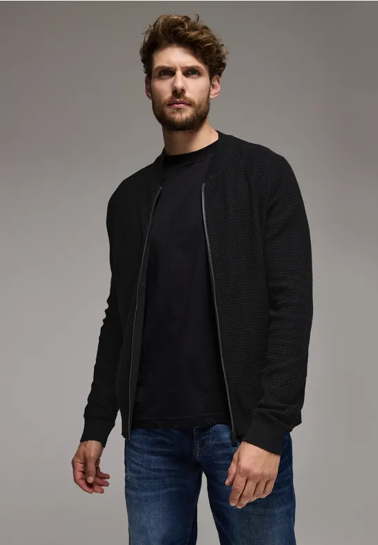 Street One Strukturjacke mit Zipper Heißer Verkauf