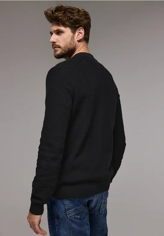 Street One Strukturjacke mit Zipper Heißer Verkauf