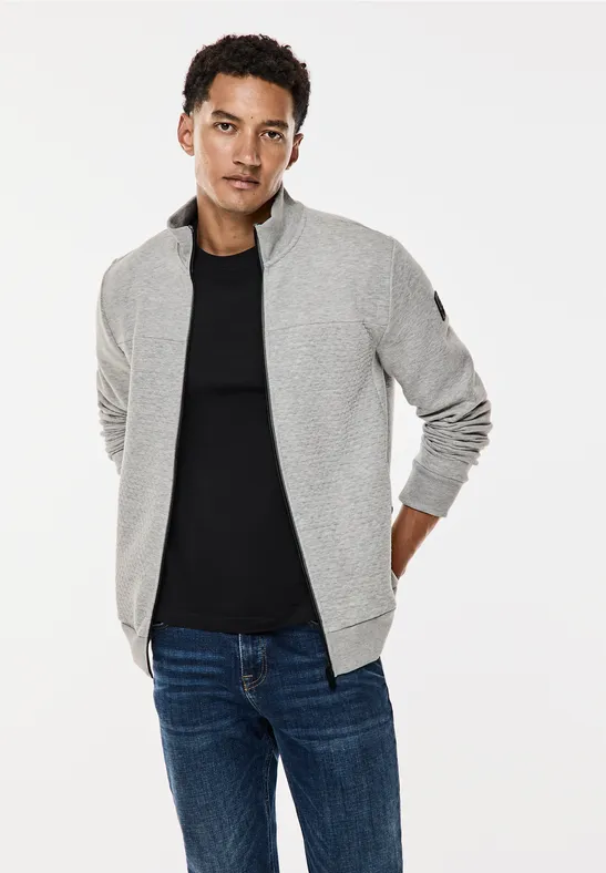 Street One Sweatjacke mit Materialmix Bestseller