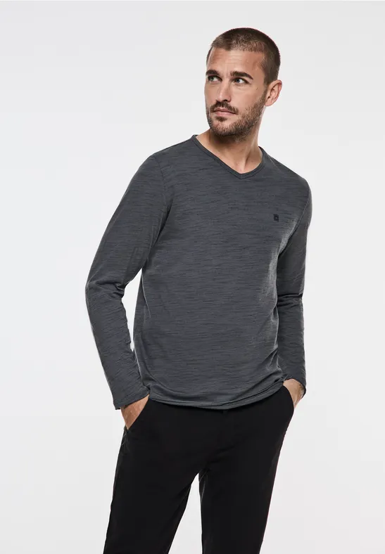 Street One Melange V-Neck Longsleeve Wochenangebot