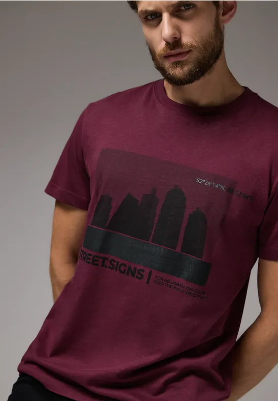 Street One T-Shirt mit Skyline-Print Letzter Tag
