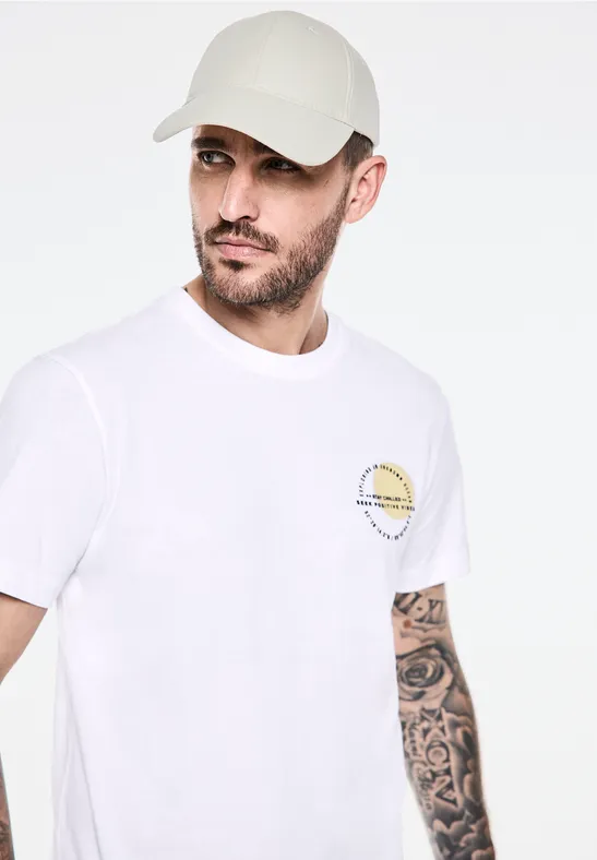 Street One T-Shirt mit Chestprint Günstiger Verkauf