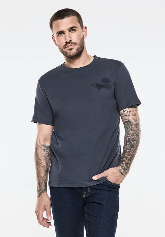 Street One T-Shirt mit Chestprint Fabrikpreis