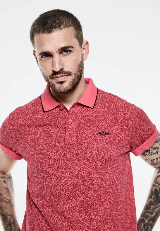 Street One Piquée Poloshirt mit Print Online Shopping