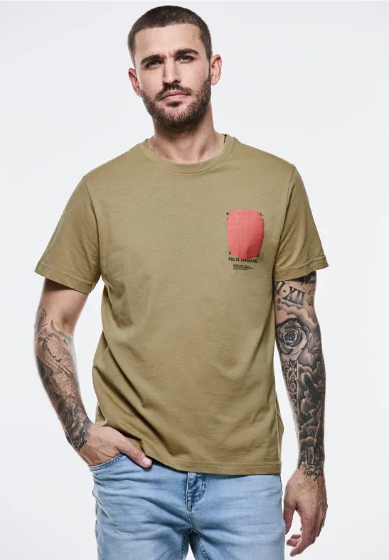 Street One T-Shirt mit Brustprint Black Friday