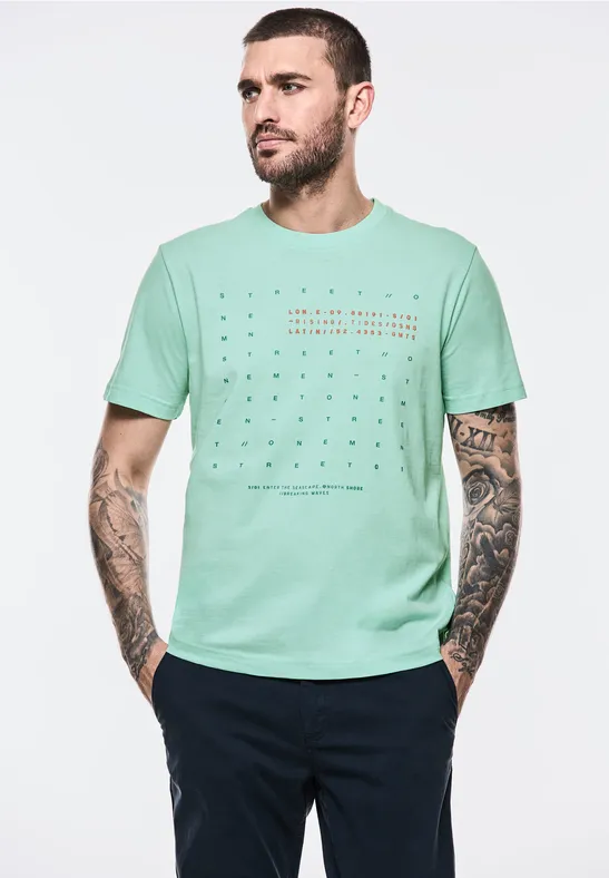 Street One T-Shirt mit Wording Weihnachtsangebot