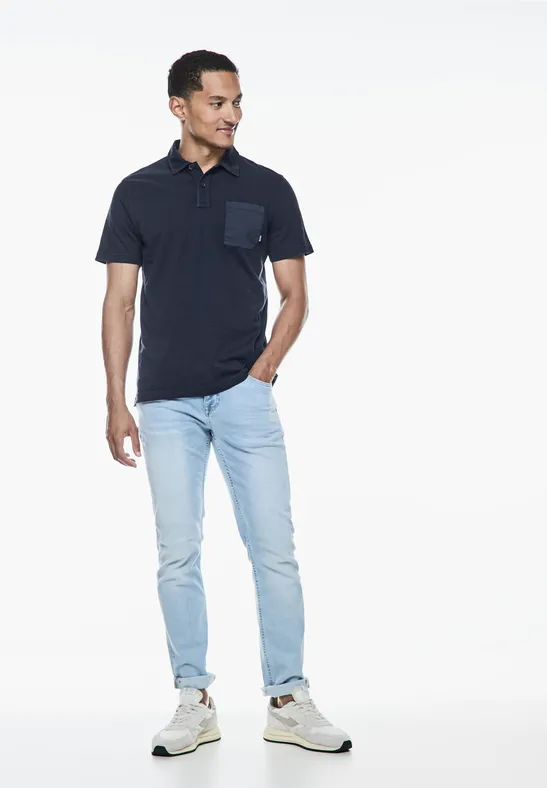 Street One Garmend Dye Slub Poloshirt Vatertagsangebot