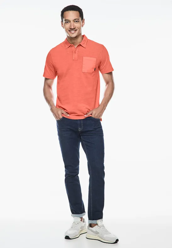 Street One Garmend Dye Slub Poloshirt Valentinstagsangebot