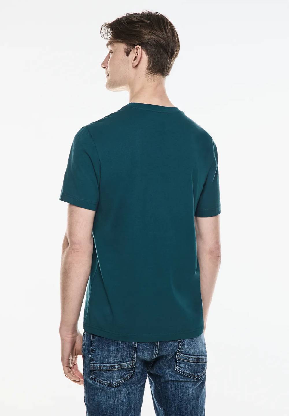 Street One Basic T-Shirt in Unifarbe Jubiläumsangebot