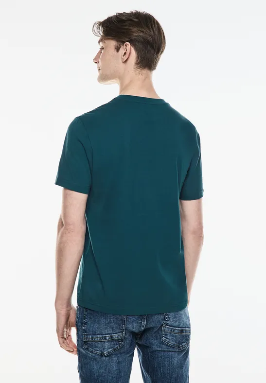 Street One Basic T-Shirt in Unifarbe Jubiläumsangebot