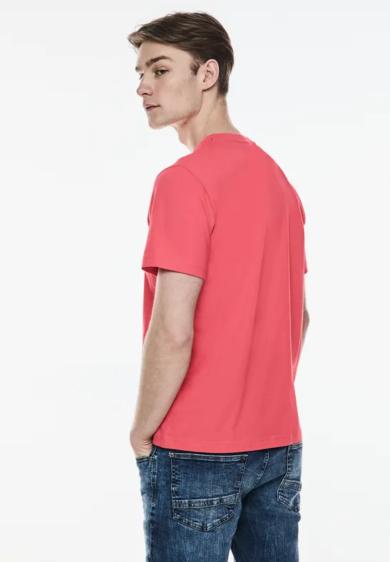 Street One Basic T-Shirt in Unifarbe Heißer Verkauf