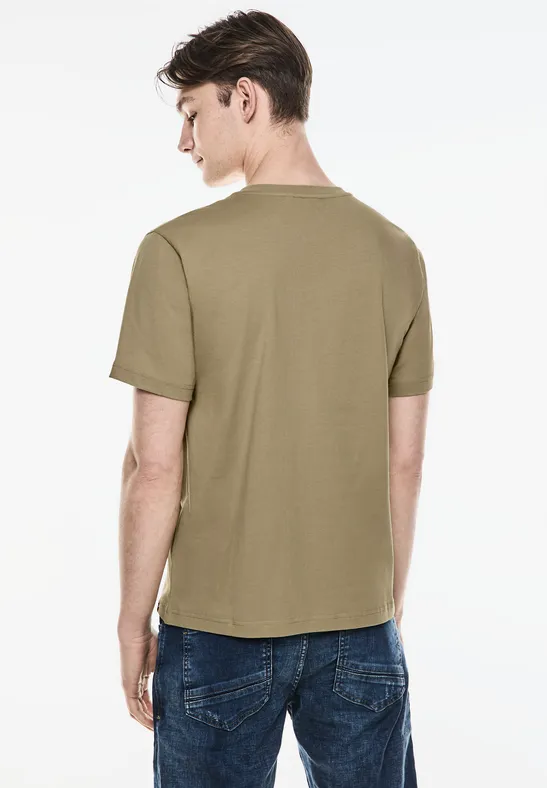 Street One Basic T-Shirt in Unifarbe Top Angebot