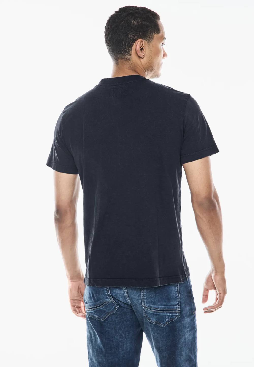 Street One Garment dye Henley Shirt Online Outlet