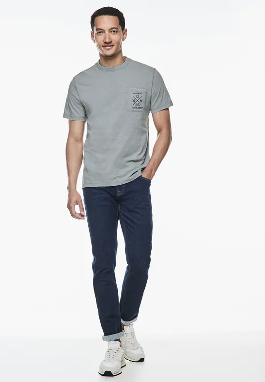 Street One Garmend Dye Slub T-Shirt Zeitlich begrenztes Angebot