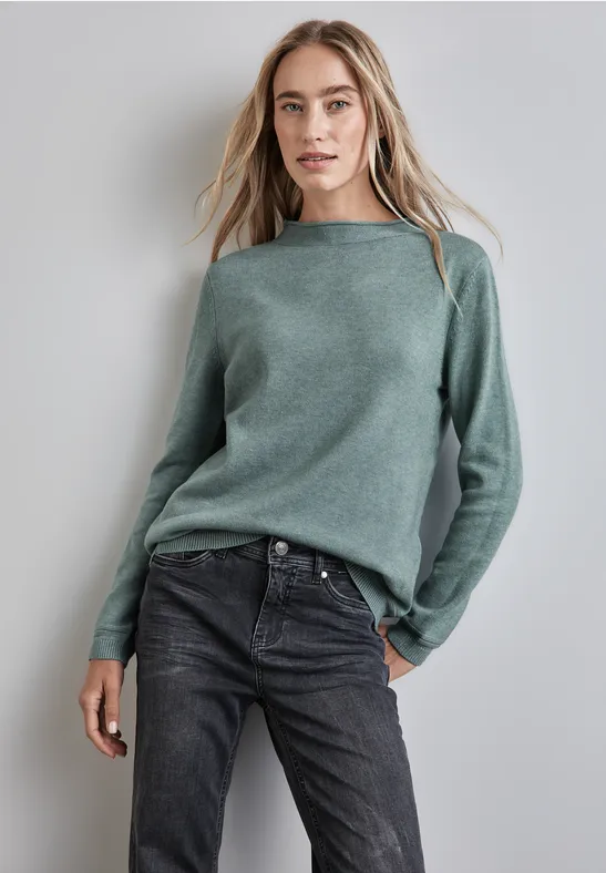 Street One Pullover mit gerolltem Saum VIP-Rabatte