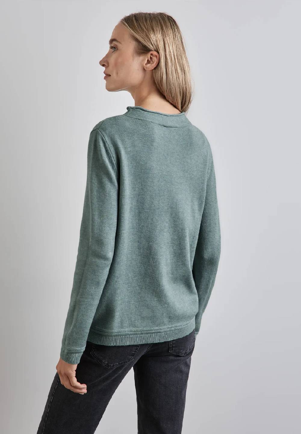Street One Pullover mit gerolltem Saum VIP-Rabatte
