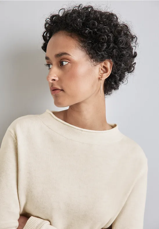 Street One Pullover mit gerolltem Saum Begrenzte Freigabe