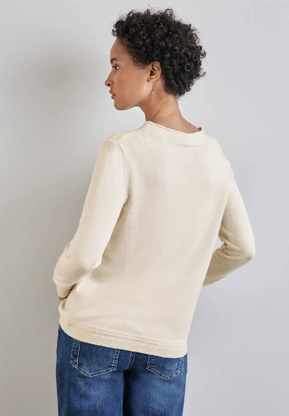 Street One Pullover mit gerolltem Saum Begrenzte Freigabe