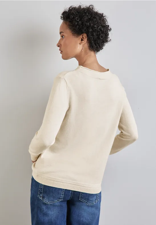 Street One Pullover mit gerolltem Saum Begrenzte Freigabe