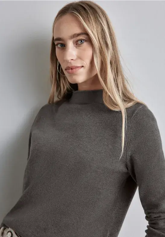 Street One Pullover mit gerolltem Saum Super Rabatt
