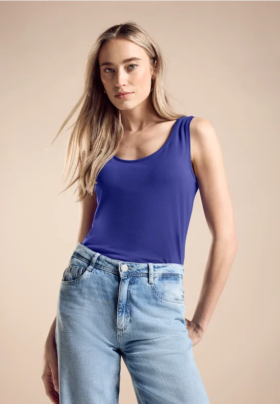 Street One Basic Top in Unifarbe - Style ANNI Fabrikladen