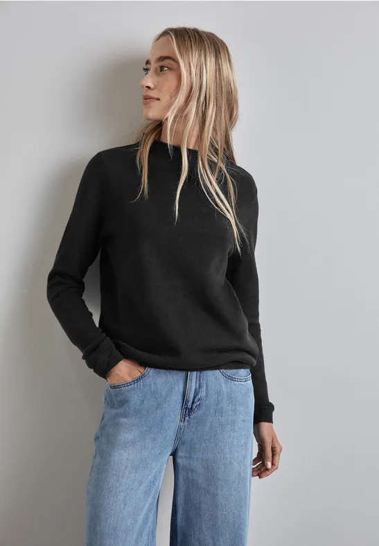 Street One Pullover mit gerolltem Saum Online