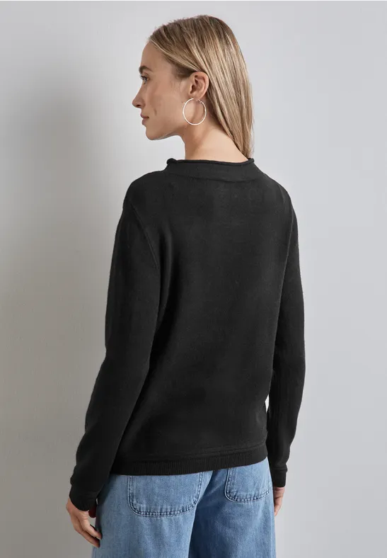 Street One Pullover mit gerolltem Saum Online