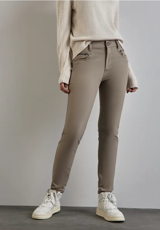 Street One Hose mit Zipper Details - Style YORK Outlet