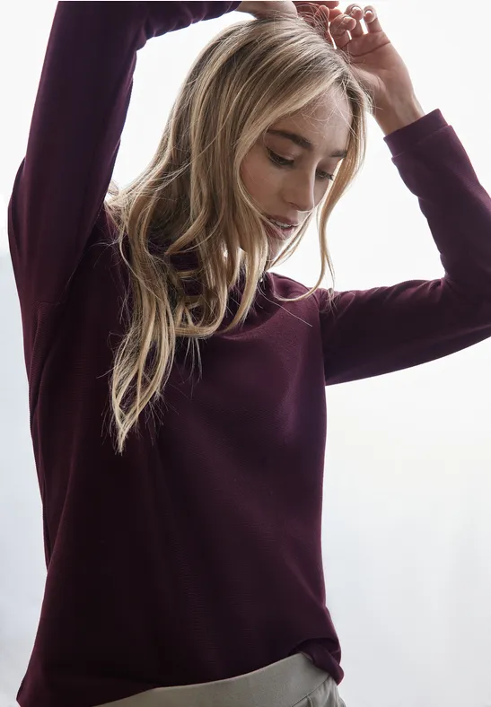 Street One Turtleneck Struktur-Shirt im Angebot