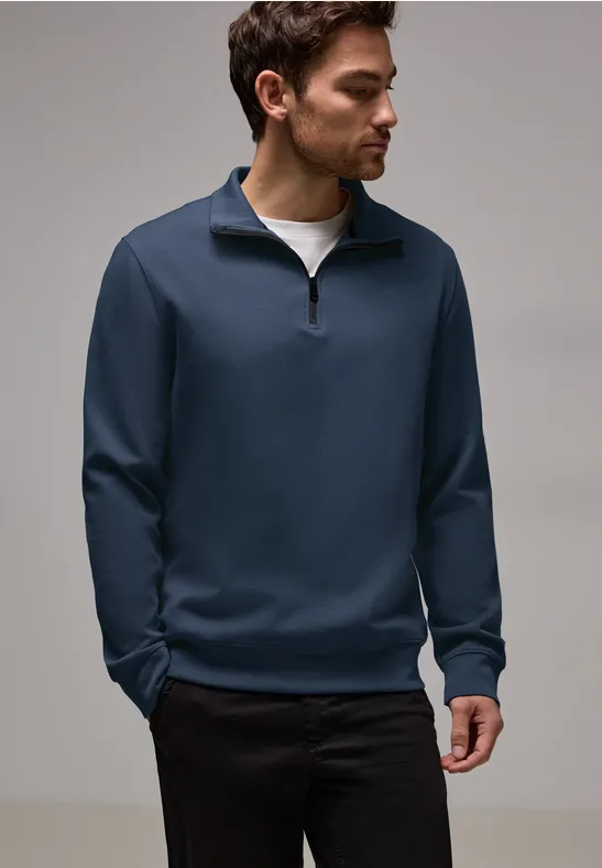 Street One Stretch Halfzip Sweater Sonderangebot