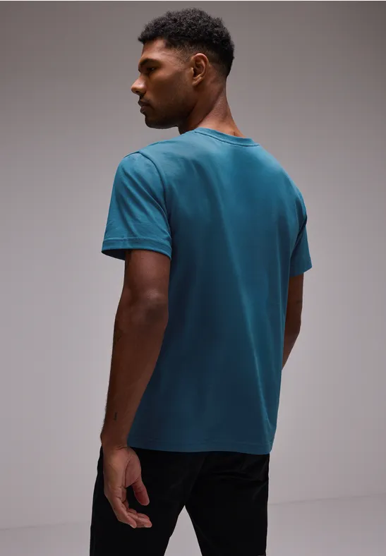 Street One Basic T-Shirt in Unifarbe Jubiläumsangebot