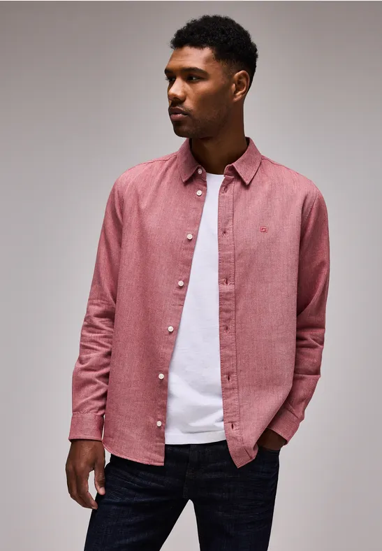 Street One Two Tone Flannelhemd Räumungsverkauf