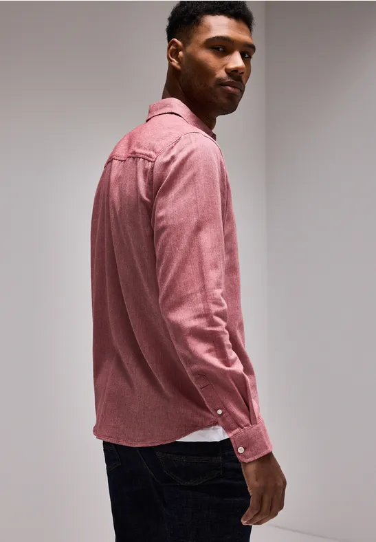 Street One Two Tone Flannelhemd Räumungsverkauf