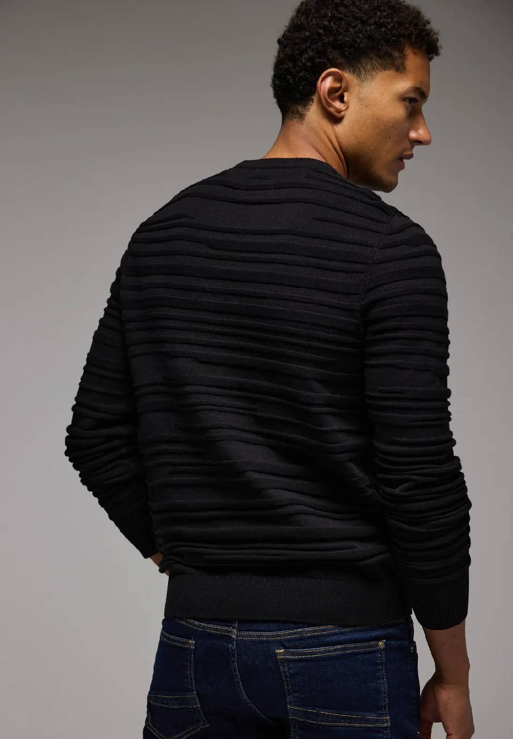 Street One Pullover mit Strukturstreifen Kostenlose Rückgabe