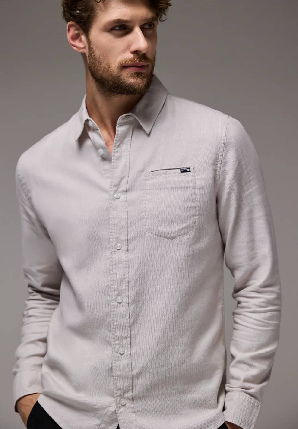 Street One Strukturhemd im Slim Fit