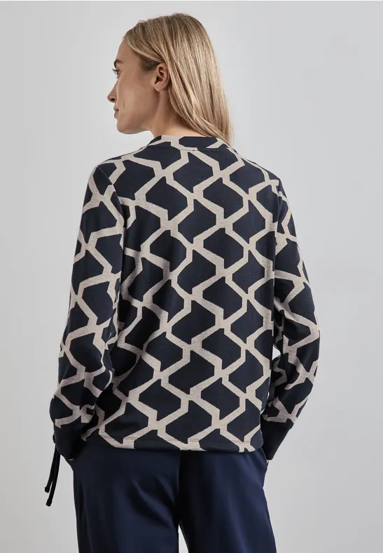 Street One Jaquard Langarmshirt Nur für heute