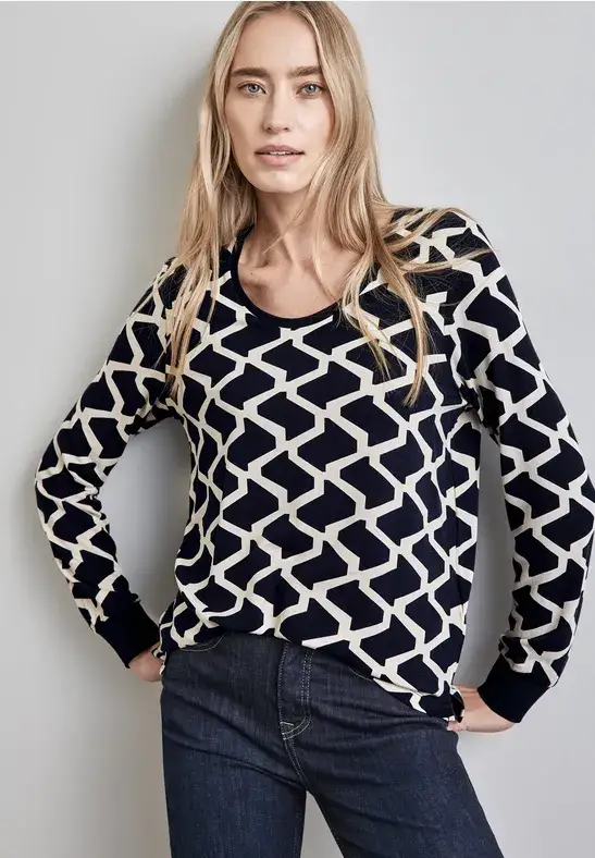 Street One Bedrucktes Shirt Kostenloser Versand international