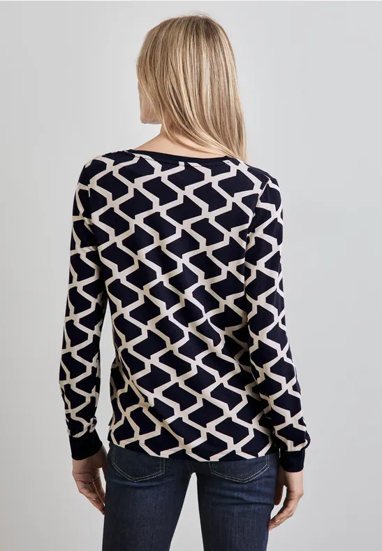 Street One Bedrucktes Shirt Kostenloser Versand international