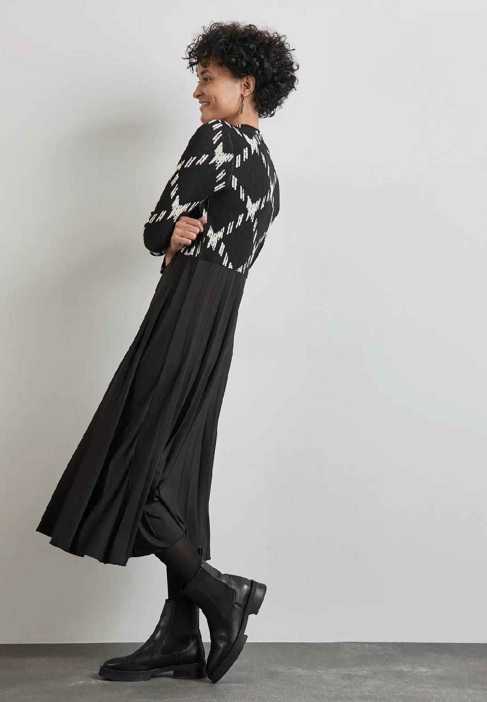 Street One Gemustertes Midi-Kleid