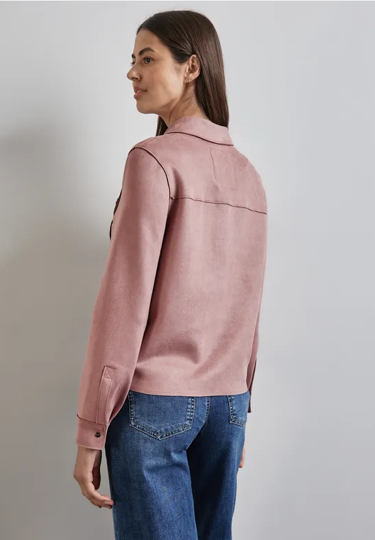 Street One Overshirt im Velours-Look 50% Rabatt für begrenzte Zeit