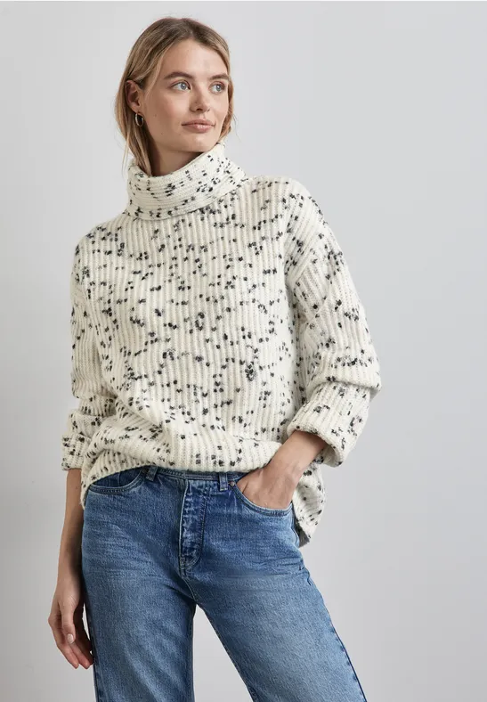 Street One Gemusterter Strickpullover Angebote