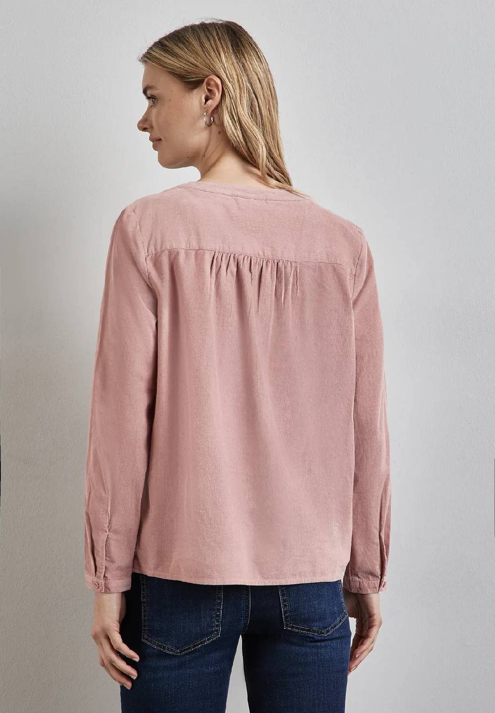 Street One Cord-Bluse mit Knopfleiste Fabrikpreis