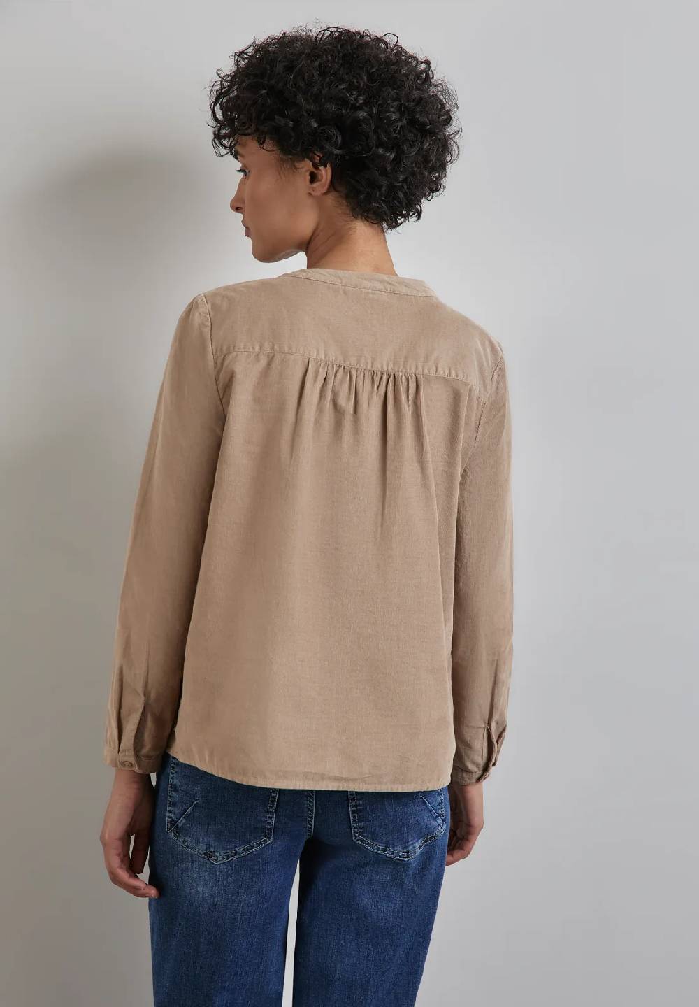Street One Cord-Bluse mit Knopfleiste Sonderangebot