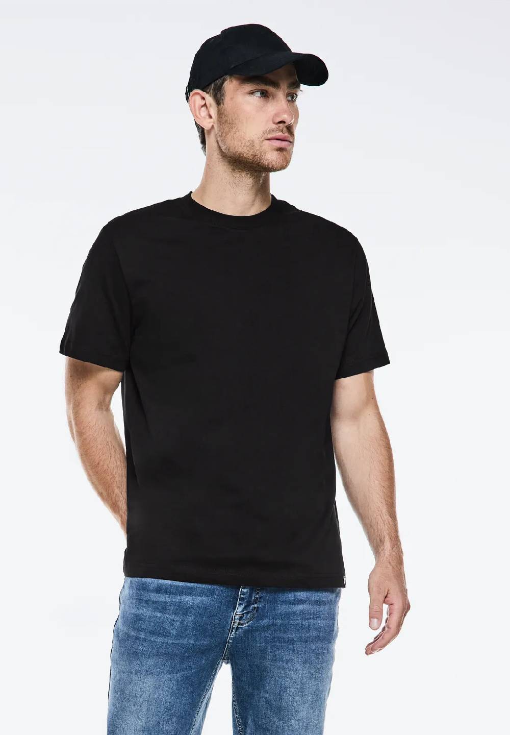Street One Basic T-Shirt in Unifarbe Großer Ausverkauf