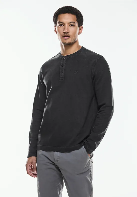 Street One Washed Henleyshirt Saisonale Angebote