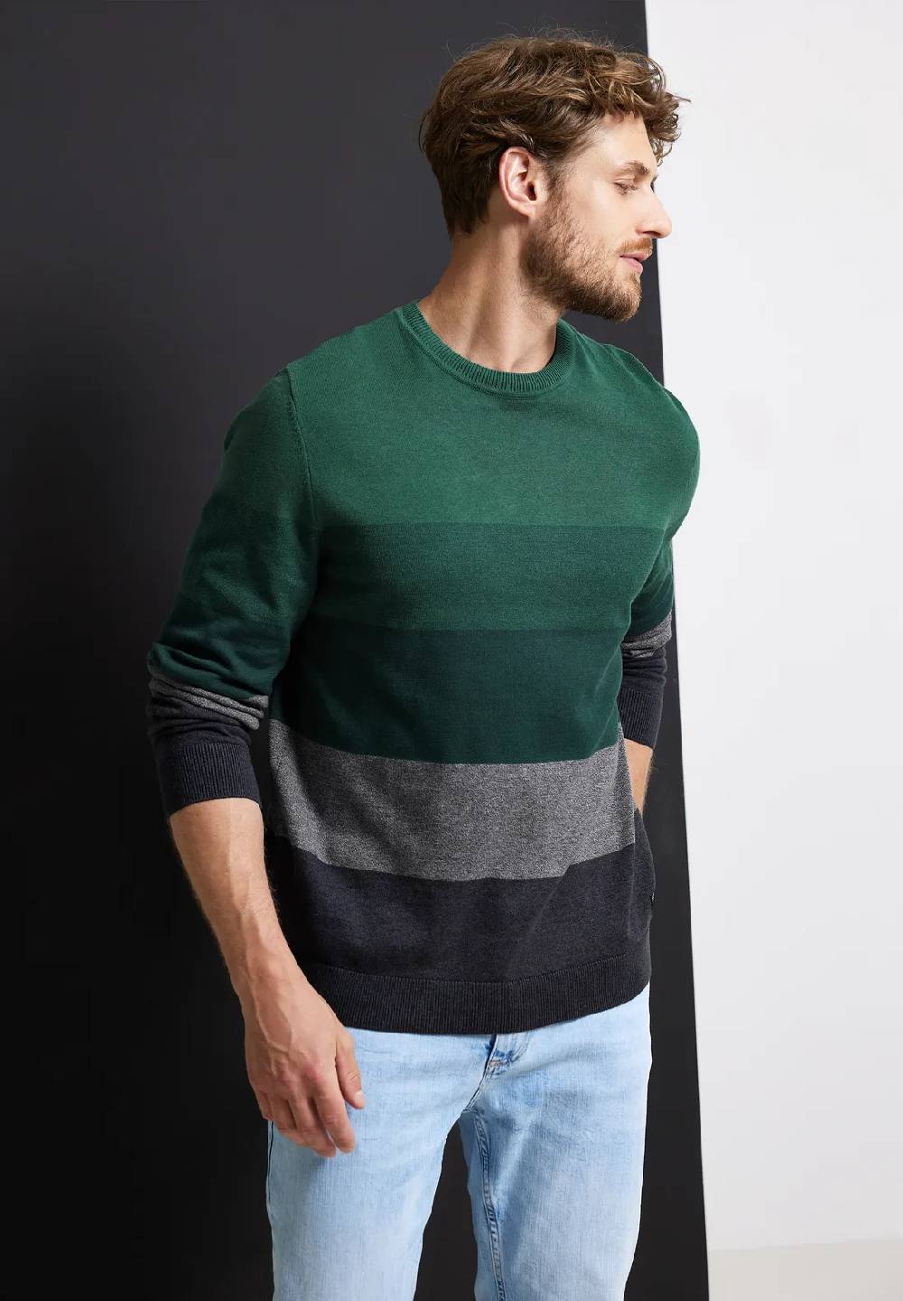 Street One Pullover mit Streifenmuster